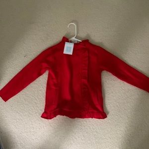 Bella Bliss, girls size 7 Red Button up Jacket/Sweater